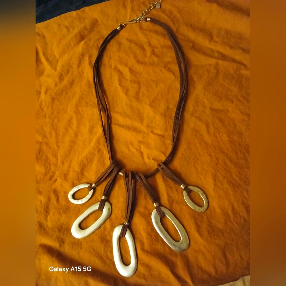 RLM Suede and Silver Necklace